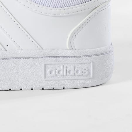 Adidas Sportswear - Women's Hoops 3 Low Classic Sneakers GW0433 Cloud White x Superlaced Leopard Grey laces